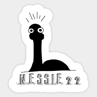 Nessie?? Minimal Loch Ness Illustration Sticker